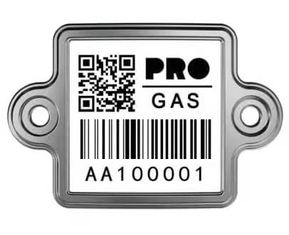 QR 코드 304 강철 유약 LPG 가스 추적 방수